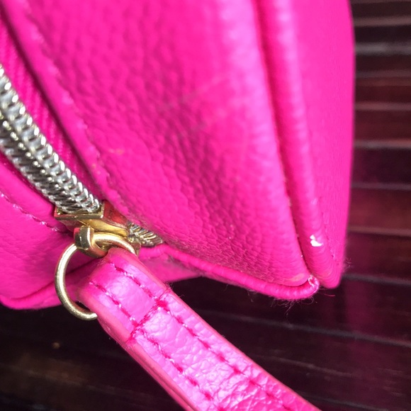 🚨B2G1 ANNA SUI Pink Blue Green Round Wristlet - Picture 5 of 7